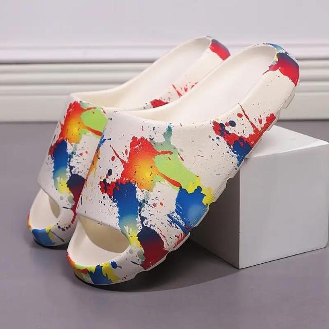 爆ヤス価格1490円★メンズ 軽量 スリップオン サンダル ビビッドスプラッシュデザイン EVA スリッパ ベージュ27.0cm < 男性ファッション 爆ヤス価格1490円★メンズ 軽量 スリップオン サンダル ビビッドスプラッシュデザイン EVA スリッパ ベージュ27.0cm < 男性ファッションの