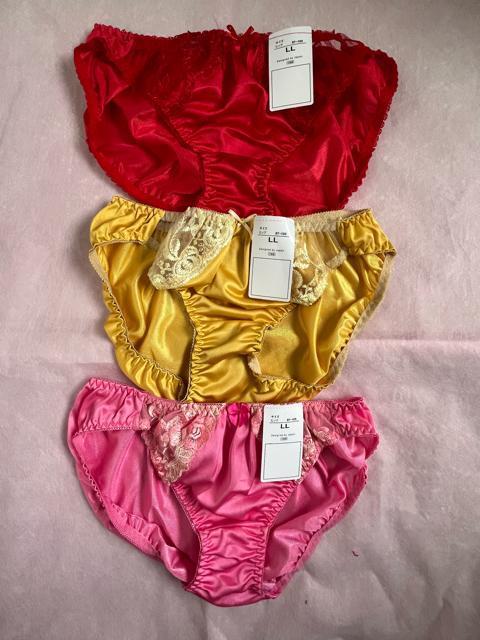 LLサイズ!3枚セット!光沢ツルツル素材!鮮やかな!高貴品格!色とりどり!エレガント!ショーツ!No.愛 < 女性ファッション  LLサイズ!3枚セット!光沢ツルツル素材!鮮やかな!高貴品格!色とりどり!エレガント!ショーツ!No.愛 < 女性ファッションの