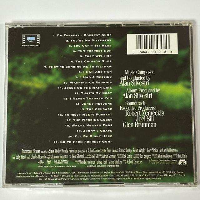 Forrest Gump (Original Motion Picture Score)  / Alan Silvestri  CD/DVD/rfI 
