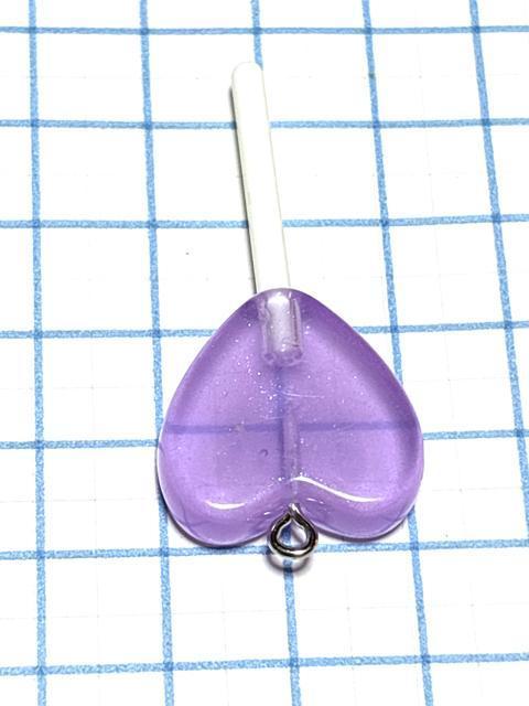 879 紫色 ハート型ロリポップ 1個 キャンディ 樹脂チャーム アクセサリーパーツ < ペット/手芸/園芸 879 紫色 ハート型ロリポップ 1個 キャンディ 樹脂チャーム アクセサリーパーツ < ペット/手芸/園芸の
