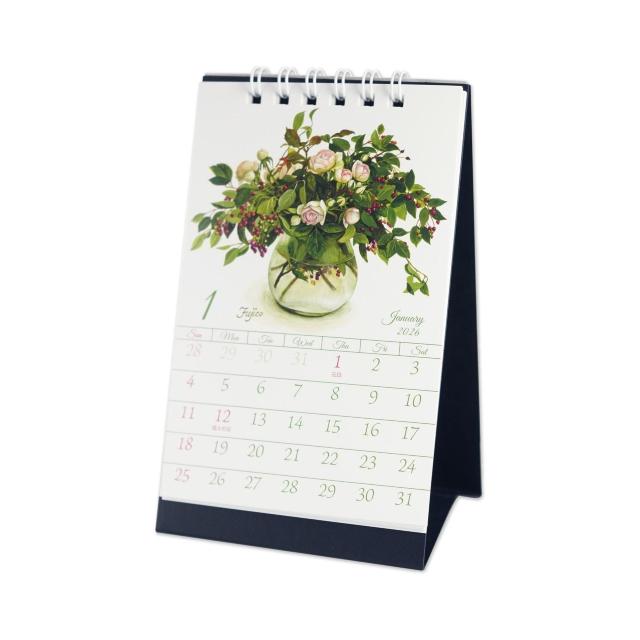 CA05 橋本不二子 縦型 2026年 卓上カレンダー 薔薇 花器 花束 絵画 < ホビー CA05 橋本不二子 縦型 2026年 卓上カレンダー 薔薇 花器 花束 絵画 < ホビーの