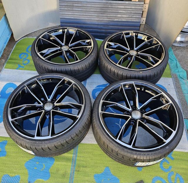 アウディ A4 8K 8W 新品アルミホイール 20インチ9j +42 pcd112 5穴タイヤ付き4本セツト245/30R20 < 自動車/バイク アウディ A4 8K 8W 新品アルミホイール 20インチ9j +42 pcd112 5穴タイヤ付き4本セツト245/30R20 < 自動車/バイク