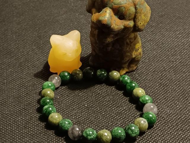 お犬&猫ちゃんオブジェ手の平サイズとお守りブレス3点セットです。「心身の癒しと調整」一点物。 < 女性アクセサリー/時計 お犬&猫ちゃんオブジェ手の平サイズとお守りブレス3点セットです。「心身の癒しと調整」一点物。 < 女性アクセサリー/時計の