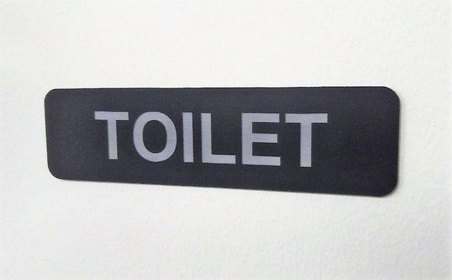送料無料 アクリル製 ドアプレート ブラック TOILET トイレ < インテリア/ライフ  送料無料 アクリル製 ドアプレート ブラック TOILET トイレ  < インテリア/ライフの