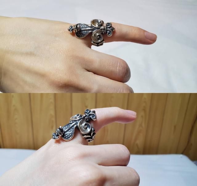正規 スキン ロイヤルコブラリング 8号 クラウンスネークヘッド×ゴシックフレア シルバー 指輪 パイソンアート バンド < 男性アクセサリー/時計  正規 スキン ロイヤルコブラリング 8号 クラウンスネークヘッド×ゴシックフレア シルバー 指輪 パイソンアート バンド < 男性アクセサリー/時計の