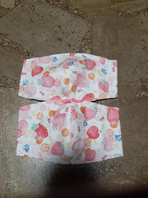 ハンドメイド・マスクカバー・キティちゃん・白2枚セット@ < 女性ファッション  ハンドメイド・マスクカバー・キティちゃん・白2枚セット@  < 女性ファッションの