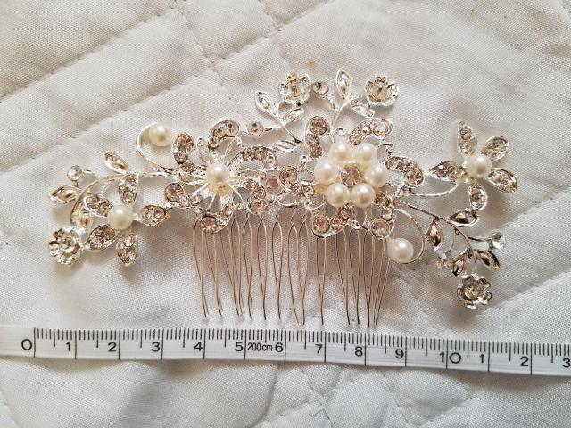 パールとラインストーンのヘアアクセサリー < 女性ファッション  パールとラインストーンのヘアアクセサリー < 女性ファッションの