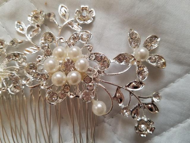 パールとラインストーンのヘアアクセサリー < 女性ファッション  パールとラインストーンのヘアアクセサリー < 女性ファッションの