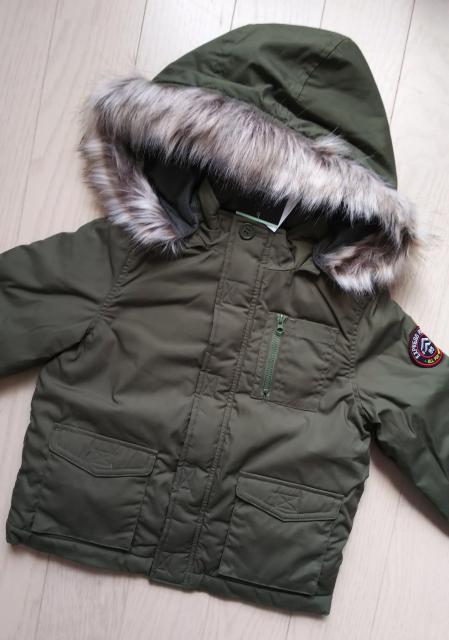 100★BB★フード取り外し可能★モッズ風中綿コート★送料無料 < キッズ/ベビー  100★BB★フード取り外し可能★モッズ風中綿コート★送料無料 < キッズ/ベビーの