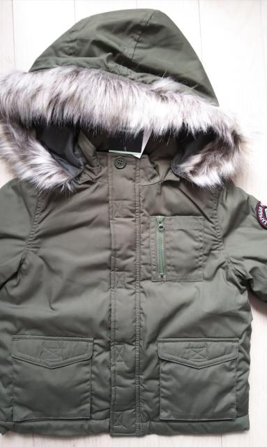 100★BB★フード取り外し可能★モッズ風中綿コート★送料無料 < キッズ/ベビー  100★BB★フード取り外し可能★モッズ風中綿コート★送料無料 < キッズ/ベビーの