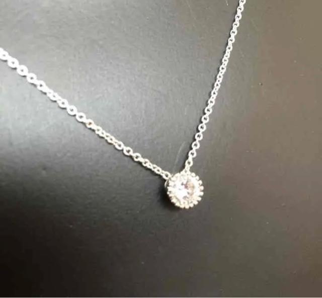 CZ??6mm1粒ネックレス < 女性アクセサリー/時計  CZ??6mm1粒ネックレス < 女性アクセサリー/時計の