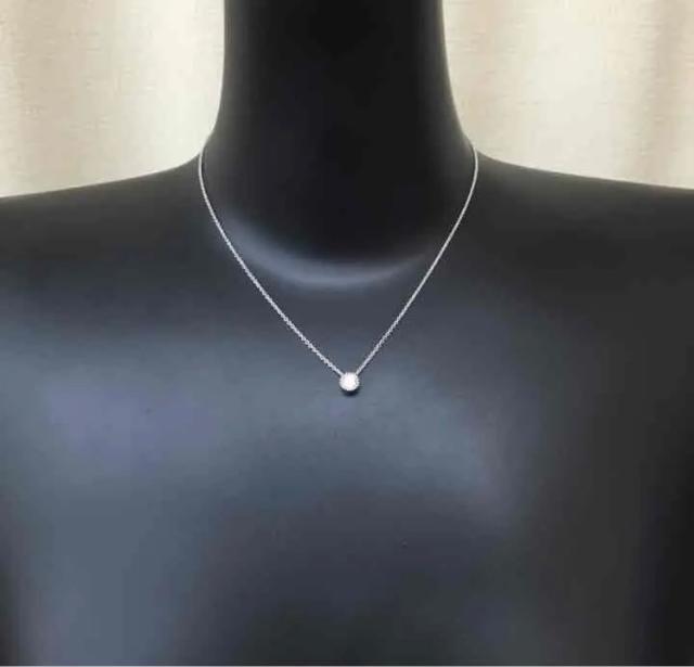 CZ??6mm1粒ネックレス < 女性アクセサリー/時計  CZ??6mm1粒ネックレス < 女性アクセサリー/時計の