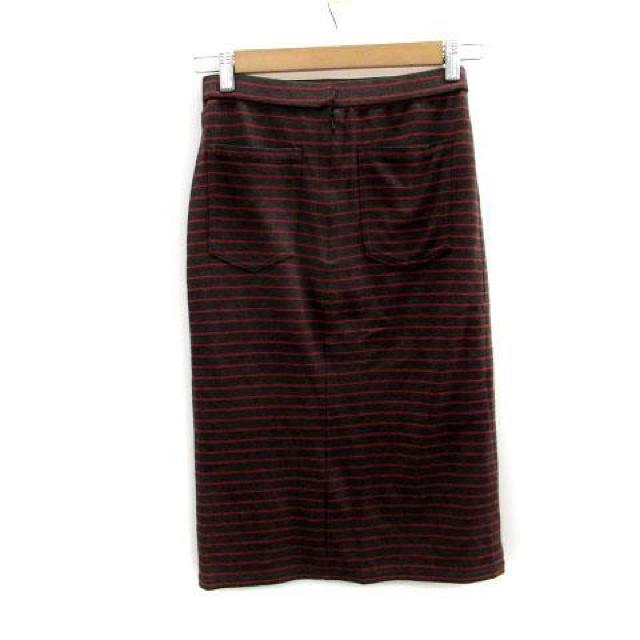 JOHNBULL タイトスカート ミモレ丈 ボーダー柄 S グレー < 女性ファッション  JOHNBULL タイトスカート ミモレ丈 ボーダー柄 S グレー < 女性ファッションの
