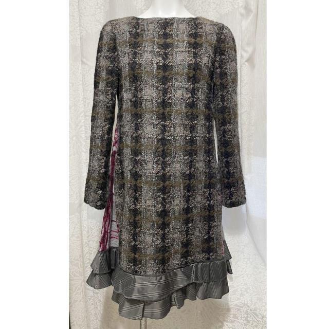 フィロソフィー 長袖ツイードワンピース #38 < 女性ファッション  フィロソフィー 長袖ツイードワンピース #38 < 女性ファッションの