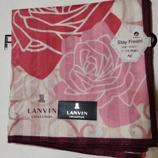 LANVIN薔薇柄のハンカチ 新品 < 女性ファッション LANVIN薔薇柄のハンカチ 新品 < 女性ファッションの