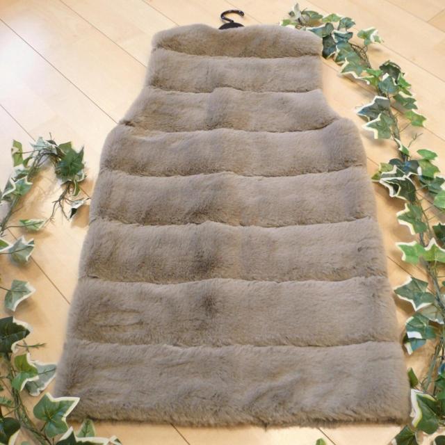 新品 8645 ML ファー ロングジレ 秋 冬 モカベージュ 上質 フェイクファー ジレ レディース ボリューム < 女性ファッション 新品 8645 ML ファー ロングジレ 秋 冬 モカベージュ 上質 フェイクファー ジレ レディース ボリューム < 女性ファッションの