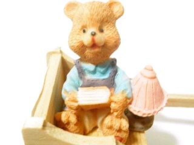 可愛い♪木製&樹脂製 カントリーくまさん《コロコロと動く荷車》T < おもちゃ 可愛い♪木製&樹脂製 カントリーくまさん《コロコロと動く荷車》T < おもちゃの