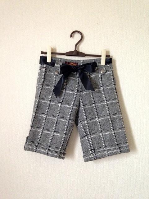 リスティー◆アンゴラ混 ツイード リボン バミューダ パンツ M < ブランド リスティー◆アンゴラ混 ツイード リボン バミューダ パンツ M < ブランドの