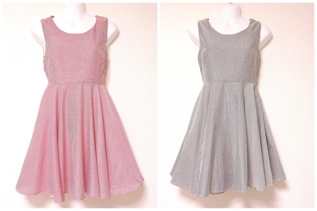 ストライプアシンメトリーフレアミニドレスワンピース青白ブルー < ブランド ストライプアシンメトリーフレアミニドレスワンピース青白ブルー < ブランドの