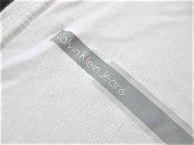 ☆Calvin Klein jesns カルバン クライン ジーンズ ビッグロゴ ロゴ プリント Tシャツ/メンズ/S☆白 < ブランド ☆Calvin Klein jesns カルバン クライン ジーンズ ビッグロゴ ロゴ プリント Tシャツ/メンズ/S☆白 < ブランドの