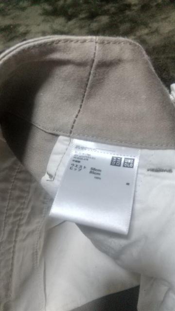 UNIQLO/W58/綿パン/茶系// < ブランド  UNIQLO/W58/綿パン/茶系// < ブランドの