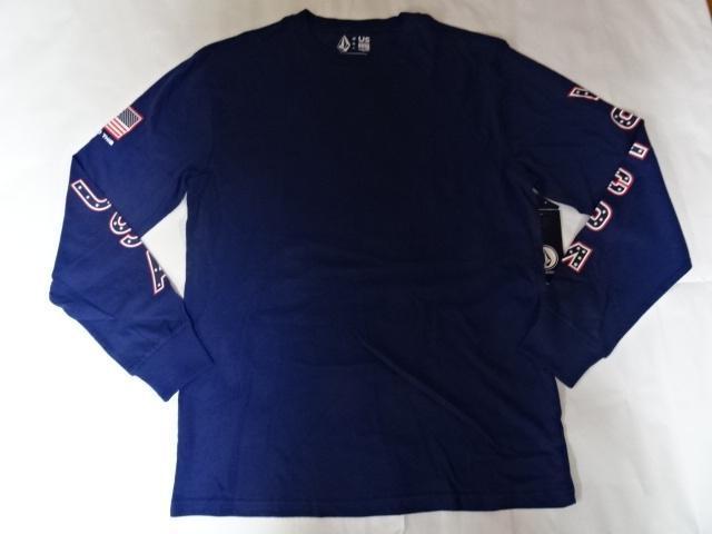 激レア ボルコム x TEAM USAスノーボード ロングT US Sサイズ 紺 < ブランド  激レア ボルコム x TEAM USAスノーボード ロングT US Sサイズ 紺 < ブランドの