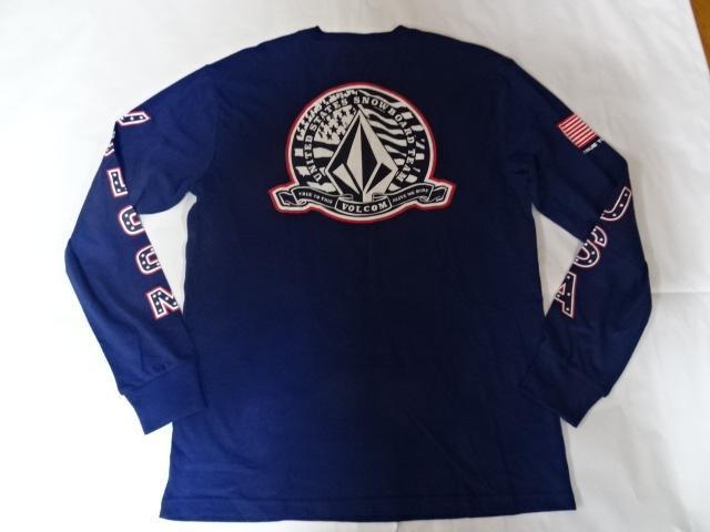 激レア ボルコム x TEAM USAスノーボード ロングT US Sサイズ 紺 < ブランド  激レア ボルコム x TEAM USAスノーボード ロングT US Sサイズ 紺 < ブランドの