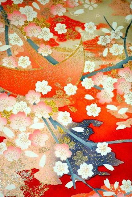 【最高級】美品 暈し染め 金彩 金銀駒シシュウ 霞 鶴 桜 梅 流水 振袖 身丈162cm 裄丈64cm T3555 < 女性ファッション  【最高級】美品 暈し染め 金彩 金銀駒シシュウ 霞 鶴 桜 梅 流水 振袖 身丈162cm 裄丈64cm T3555 < 女性ファッションの
