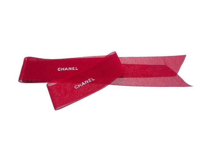 シャネル ラッピング ワイドリボン 2022 ホリデー限定 シフォン生地 130×4.6cm レッド CHANEL【正規品】 < ブランド  シャネル ラッピング ワイドリボン 2022 ホリデー限定 シフォン生地 130×4.6cm レッド CHANEL【正規品】 < ブランドの