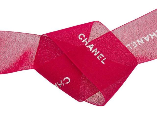 シャネル ラッピング ワイドリボン 2022 ホリデー限定 シフォン生地 130×4.6cm レッド CHANEL【正規品】 < ブランド  シャネル ラッピング ワイドリボン 2022 ホリデー限定 シフォン生地 130×4.6cm レッド CHANEL【正規品】 < ブランドの