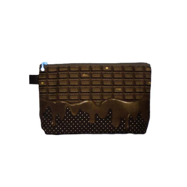 【21p幅】◆とろけるチョコレート【マイルドミルク】◆ファスナーポーチ < 女性ファッション 【21p幅】◆とろけるチョコレート【マイルドミルク】◆ファスナーポーチ < 女性ファッションの