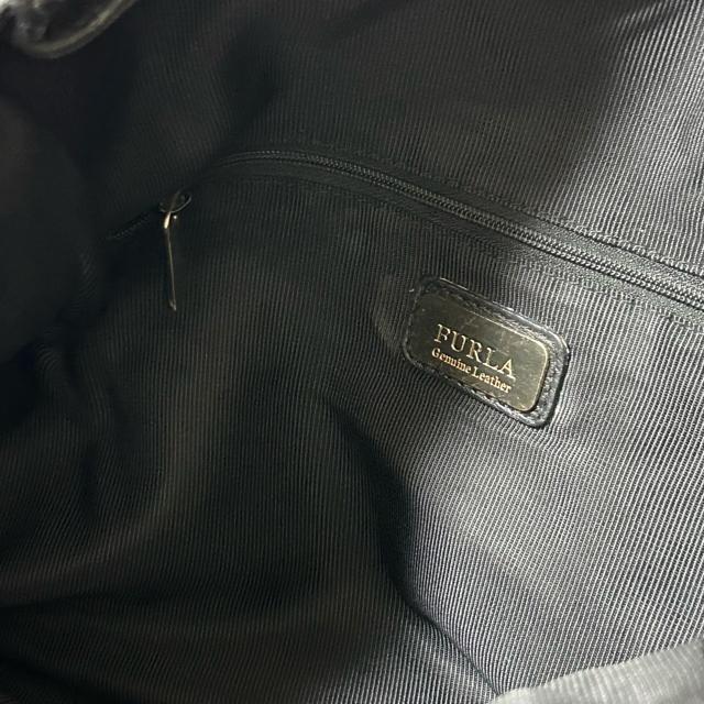 FURLA �t���� ���U�[ �n���h �o�b�O �u���b�N ���f�B�[�X �� �u�����h�� 