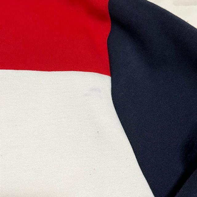 TOMMY HILFIGER �N���[�l�b�N ���� �g���[�i�[ �t���b�O�J���[ M �g�~�[�q���t�B�K�[ ���S�h�J �X�E�F�b�g �� �u�����h�� 