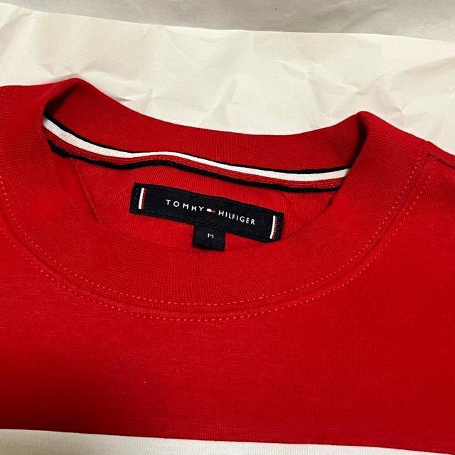 TOMMY HILFIGER �N���[�l�b�N ���� �g���[�i�[ �t���b�O�J���[ M �g�~�[�q���t�B�K�[ ���S�h�J �X�E�F�b�g �� �u�����h�� 