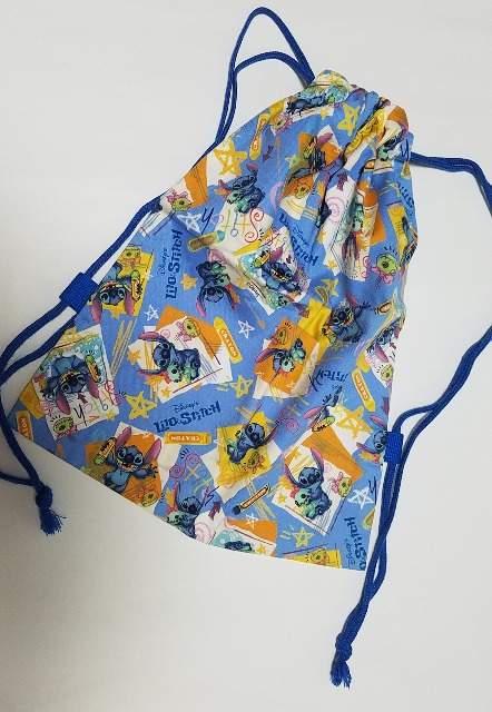 超レア柄 ご縁に感謝 ☆ N27 スティッチ【限定】 ナップサック 着替え袋 ハンドメイド < キッズ/ベビー  超レア柄 ご縁に感謝 ☆ N27 スティッチ【限定】 ナップサック 着替え袋 ハンドメイド < キッズ/ベビーの