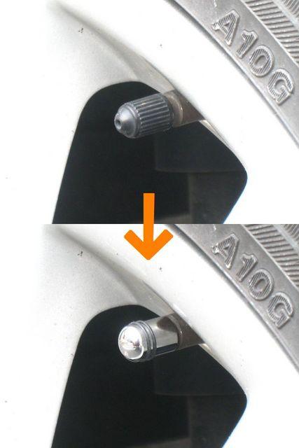 シンプルアルミエアバルブキャップ < 自動車/バイク シンプルアルミエアバルブキャップ < 自動車/バイク