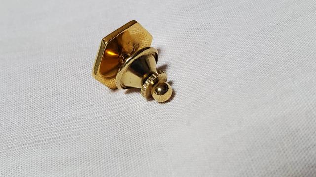 正規 デュポン コンポジットストーンタイタニック 赤×金 カボションクラッシュストーンタイピン ピンブローチ○バッジ < 男性アクセサリー/時計  正規 デュポン コンポジットストーンタイタニック 赤×金 カボションクラッシュストーンタイピン ピンブローチ○バッジ < 男性アクセサリー/時計の