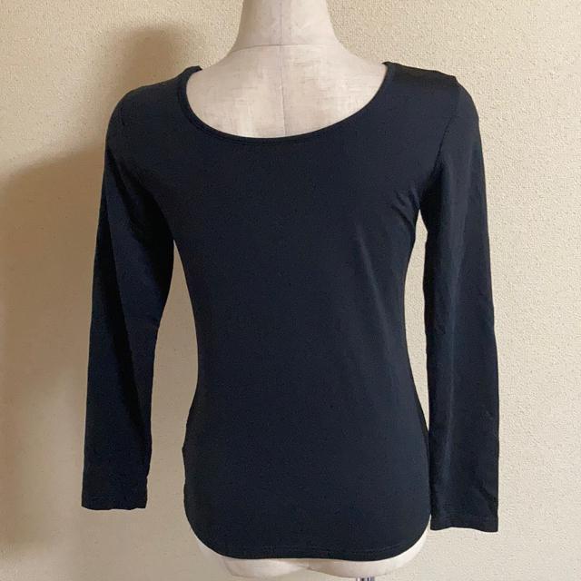 黒 裏起毛 カットソー Vネック M < 女性ファッション  黒 裏起毛 カットソー Vネック M < 女性ファッションの