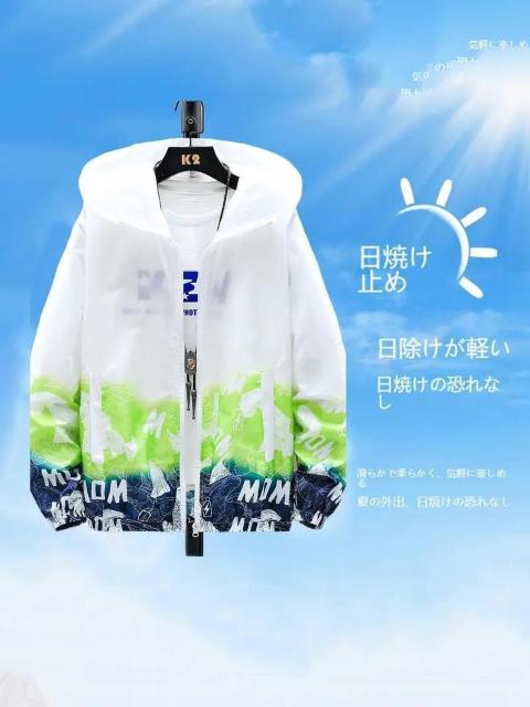 超お買い得1390円★メンズサンプロテクションウェア、グラデーションプリントフード付き日本サイズXL ブルー < 男性ファッション  超お買い得1390円★メンズサンプロテクションウェア、グラデーションプリントフード付き日本サイズXL ブルー < 男性ファッションの