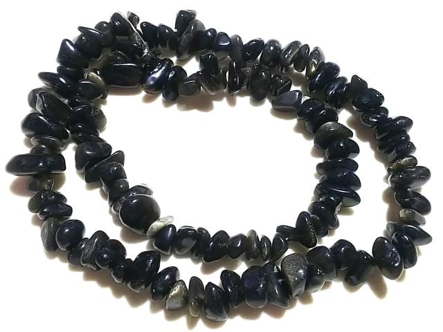 天然石★シルバーオプシディアン さざれ 1連 < 女性アクセサリー/時計 天然石★シルバーオプシディアン さざれ 1連 < 女性アクセサリー/時計の