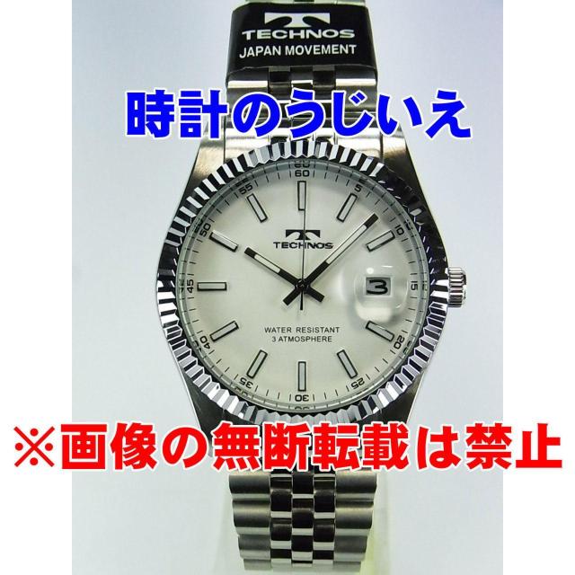 腕時計 白文字盤 テクノス T6C10SW 定価¥38,500- (税込) 新品 < 男性アクセサリー/時計 腕時計 白文字盤 テクノス T6C10SW 定価¥38,500- (税込) 新品 < 男性アクセサリー/時計の