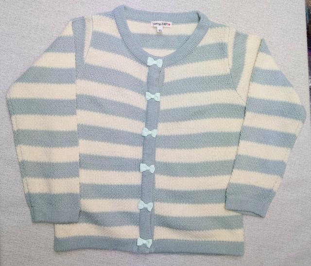 美品★110サイズ★any FAM★リボン付き★ボーダーカーディガン★子供服防寒着★女の子★小学生★可愛い子供服★★送料無料 < キッズ/ベビー 美品★110サイズ★any FAM★リボン付き★ボーダーカーディガン★子供服防寒着★女の子★小学生★可愛い子供服★★送料無料 < キッズ/ベビーの