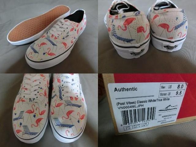 激レア フラミンゴ & ビーチチェア柄バンズ【Authentic】26.0a < ブランド  激レア フラミンゴ & ビーチチェア柄バンズ【Authentic】26.0a < ブランドの