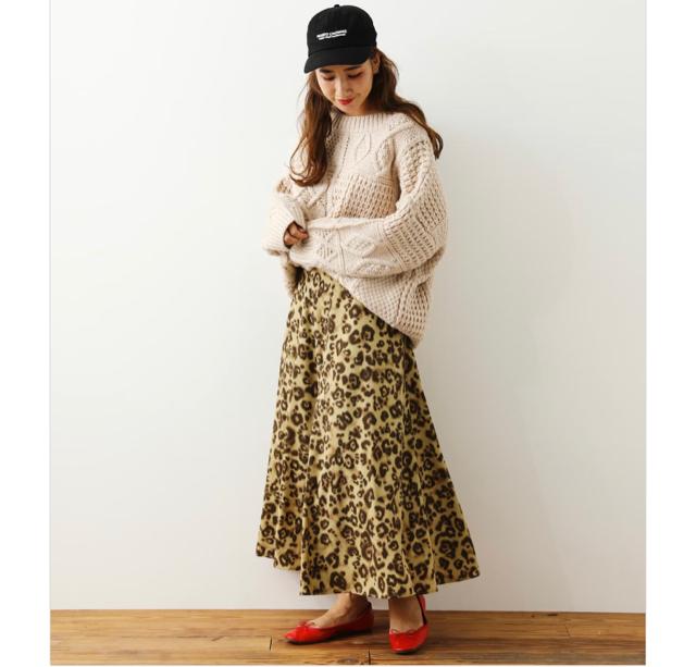 ロデオ★ animal patternスカート【柄BEG】 < ブランド  ロデオ★ animal patternスカート【柄BEG】 < ブランドの