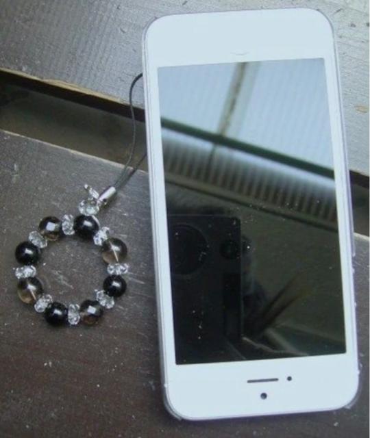 オニキスxスモーキークォーツストラップ 天然石 パワーストーン < 家電/AV オニキスxスモーキークォーツストラップ 天然石 パワーストーン < 家電/AVの