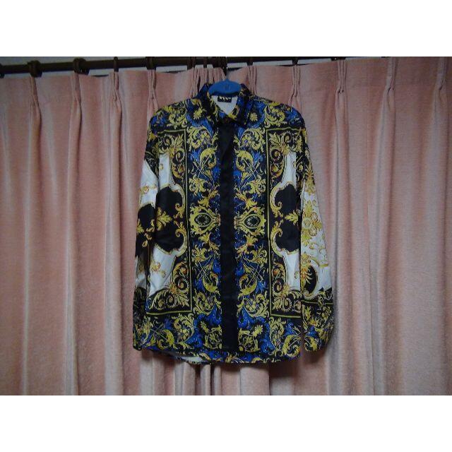 Pizoff メンズ シャツ 豪華 おしゃれ ブルーホワイト(XL)!。 < 男性ファッション  Pizoff メンズ シャツ 豪華 おしゃれ ブルーホワイト(XL)!。  < 男性ファッションの