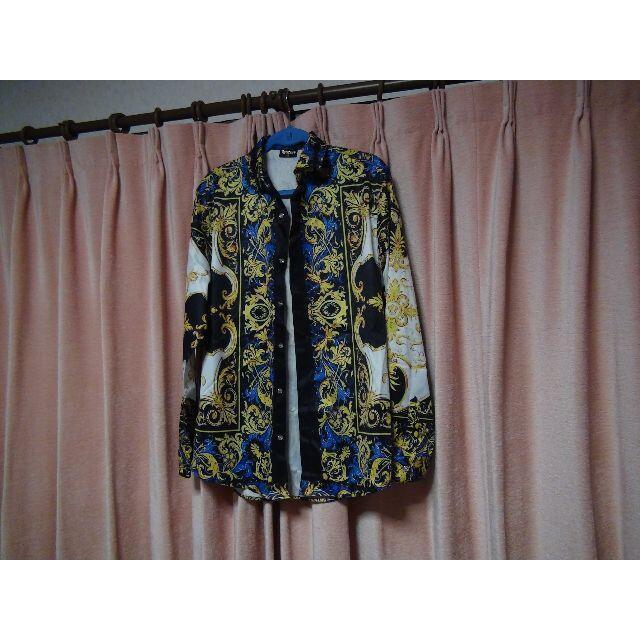 Pizoff メンズ シャツ 豪華 おしゃれ ブルーホワイト(XL)!。 < 男性ファッション  Pizoff メンズ シャツ 豪華 おしゃれ ブルーホワイト(XL)!。 < 男性ファッションの