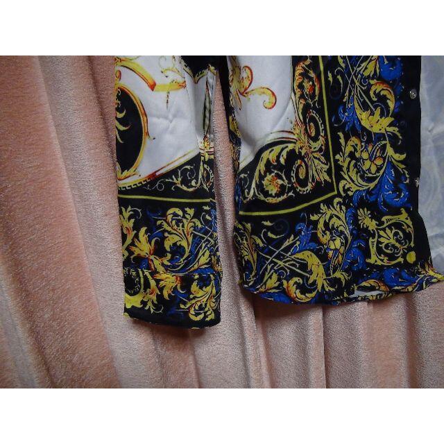 Pizoff メンズ シャツ 豪華 おしゃれ ブルーホワイト(XL)!。 < 男性ファッション  Pizoff メンズ シャツ 豪華 おしゃれ ブルーホワイト(XL)!。 < 男性ファッションの