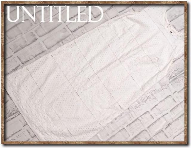 アンタイトル ノースリーブワンピース 白 < ブランド アンタイトル ノースリーブワンピース 白 < ブランドの