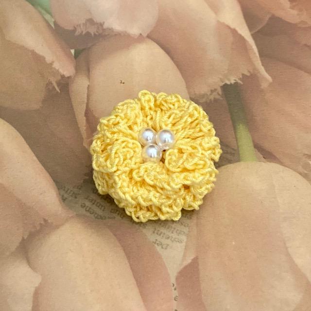 ハンドメイド♪レース編みお花モチーフのブローチ < 女性ファッション  ハンドメイド♪レース編みお花モチーフのブローチ  < 女性ファッションの